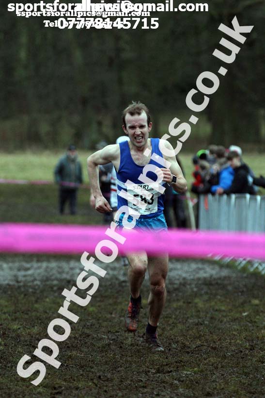 Senior men, 2018 Northern Cross Country Champs., Harewood House, Leeds. Photo: David T. Hewitson/Sports for All Pics
